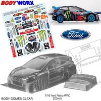 Bodyworx Body Ford Fiesta Rally 1/10th 200mm