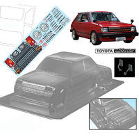 Bodyworx Body Toyota Starlet KP61 195mm 1/10th