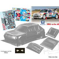 Bodyworx N146 Peugeot 205 T16 1/10th 190mm