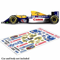 Bodyworx Stickers F1 Williams FW15C Hill #0  1/10