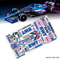 Bodyworx Stickers F1 BWT Alpine #14 Alonso 1/10th