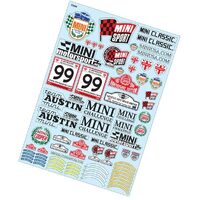 Bodyworx ST046 Mini Motorsport Stickers Assorted 1/10th