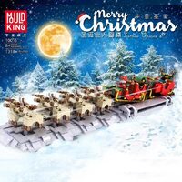 Mould King Christmas Santa Sleigh 1318pc