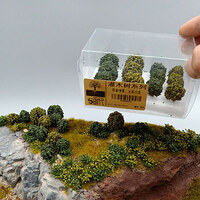 Eve Model Shrubs Muliti Colour Suit 1/35 - 1/48 3-3.5mm High 12pce