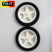 Fix-it Wheels 5 Spoke 55mm x10mm   2mm (Foam Tyre)(pr)