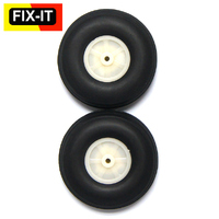 Fix-it Wheels 63.5mm x 24mm  3.1mm   (PU Tyre)(pr)