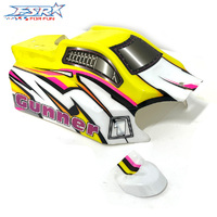 FS Racing Focus Nitro Buggy Body Gunner Yellow 1/10