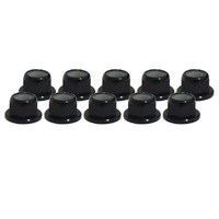 Hobby Details Flange Nylon Lock Nut M4 Regular CW Black (10)