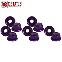 Hobby Embossing Flange Nut M4 Regular CW Purple (10)