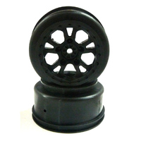 Hobby Works RC Wheels Black (pr)                              (sc)