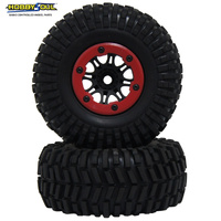 Hobby Works Rc Crawler Tyres Set Mounted 2.2mm (2) Beadlocks
