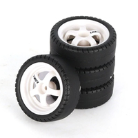 LDRC LA0046 Drift Tyres MTD 5 Spoke White (4pce)