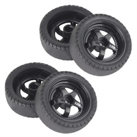 LDRC LA0046BK Drift Tyres MTD 5 Spoke Black (4pce)