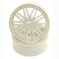 Hobao 88110 Wheels 10 Spoke White (2) 1/8