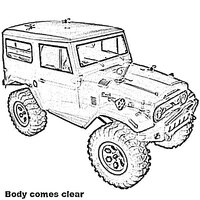 RGT Body FJ40      (Clear Lexan) 1/10