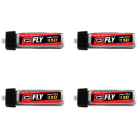 Venom FLY 150mah 1S 3.7V 30C LiPo Battery With JST/MCX 4pk