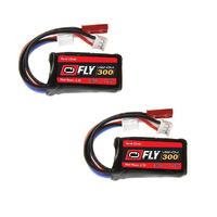 Venom 30C 2S 300mah 7.4v FLY Lipo Battery 2 Pk With JST/ Eflight Plug